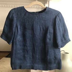 Club Monaco short sleeve collection blouse